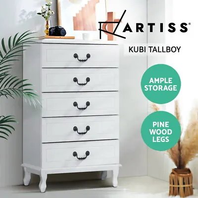 $189.93 • Buy Artiss Chest Of Drawers Tallboy Dresser Table Bedside Storage Cabinet Bedroom
