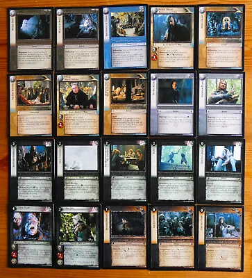 Lord Of The Rings CCG Fellowship Of The Ring 37 X Different Rare + 1 X Rare Foil • £22