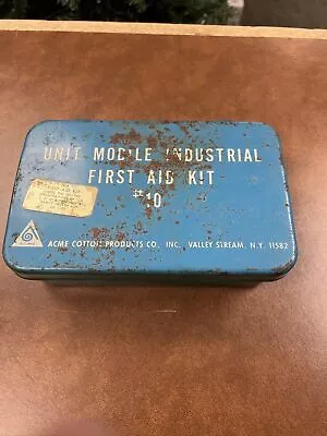 Vintage UNIT MOBILE INDUSTRIAL FIRST AID KIT- METAL CASE ACME • $19.99