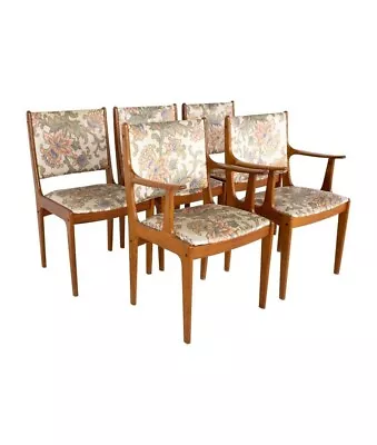 Mid Century Teak Dining Chairs - Set Of 5 • $2247