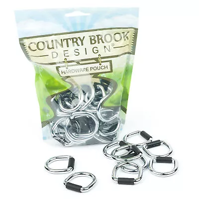1 Inch Heavy Welded Metal D-Ring With Plastic Clasp CloseoutExtra Strength50pk • $8.97