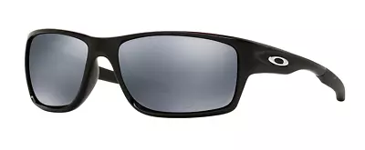 Oakley Canteen Chrome Iridium Polarized Polished Black Sunglasses OO9225-08 60 • $79.95