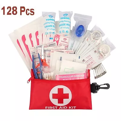 128 Pcs First Aid Kit Medical Emergency Trauma Military Survival Travel Portable • $11.08