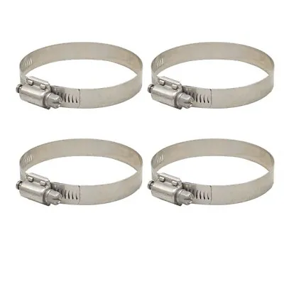 Jet Breeze Boat Exhaust Hose Clamps | 3 1/2 Inch Stainless (Set Of 4) • $7.40