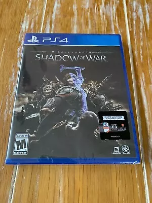 Middle-Earth Shadow Of War PlayStation 4 PS4 Brand New Sealed • $10.95