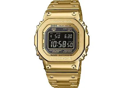 New Casio G-Shock Full Metal Yellow IP Digital Steel Bracele Watch GMWB5000GD-9 • $429.95