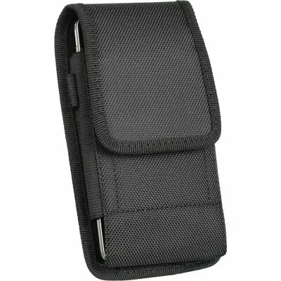 $17.59 • Buy Cell Phone Holster Vertical Pouch Holster Case Nylon Belt Loop Clip Carrying Bag