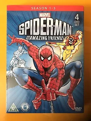 £29.95 • Buy New Sealed DVD Box Set SPIDERMAN AND HIS AMAZING FRIENDS * Season / Series 1-3