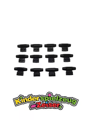 £3.10 • Buy LEGO 12 X Aeroplane Jet Black Engine Smooth 1x2 Side Plate Slot 98302