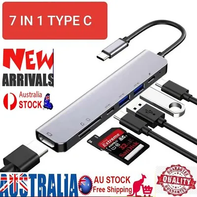 $23.46 • Buy USB 3.1 Type C USB-C To Data USB Combo HUB 4K HDMI VGA Charge Port Adapter Cable