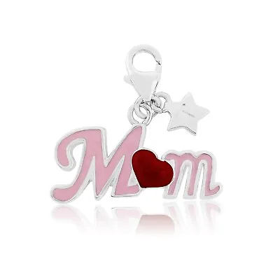 Sterling Silver Mum Clip On Tingle Charm SCH321 • £0.99