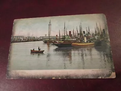 £2.99 • Buy Postcard Dock, Grimsby  (with Boats) Posted 1904 Grimsby Square/circle Postmark
