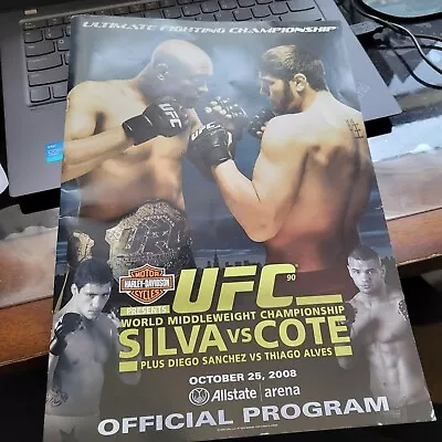 UFC 90 Official Fight Program-Silva Vs Cote- October 25 2008 • $40