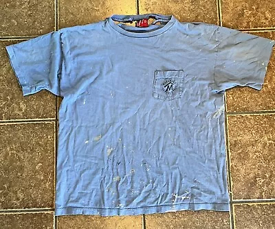 Vintage 90s Worn Marlboro Country Store Cowboy Boots Pocket T-Shirt One Size • $14