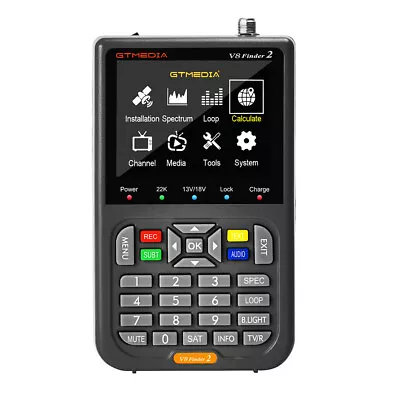 3.5''LCD GTMedia V8 Satfinder DVB-S2X FTA Digital Satellite Finder Signal Meter • $65.99