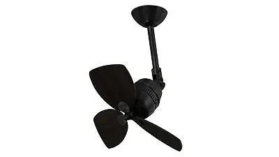 Small Ceiling Fan With Wall Control Vedra Black 46 Cm Mini Fan Without Lights • $785.40