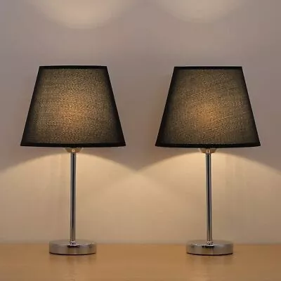 Set Of 2 Small Table Desk Lamps Bedside Lamps Nightstand Lamps Bedroom Gift • $23.99