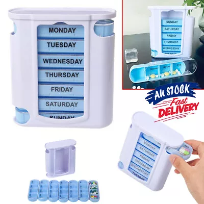 Daily Medicine Storage Pill Box Tablet Holder 7 Day Dispenser Organiser Weekly • $13.55