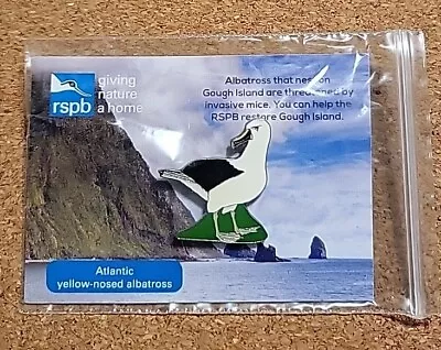 RSPB Pin Badge Atlantic Yellow Noses Albatross • £7.50