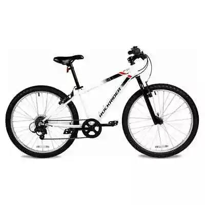 Decathlon Rockrider ST100 24 Inch Mountain Bike White Kids Size 4'5  To 4'11  • $220
