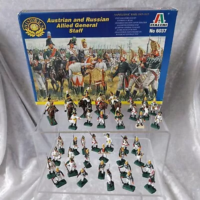 Painted Austrian & Russian Allied General Staff Napoleonic   Italeri . 1/72 6037 • £9.99