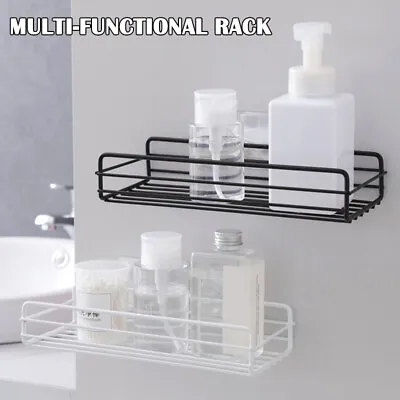 Kitchen Bathroom Shower Shelf Storage Suction Basket Caddy Rack Holder Stainless • $13.99