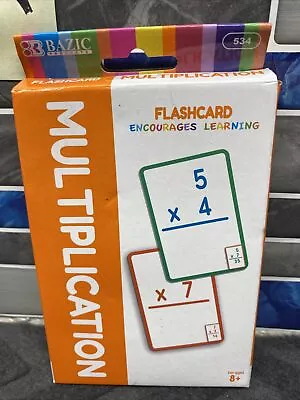 Bazic 35 Count Multiplication Mathematics Times Tables Practice Flash Cards • $9.99