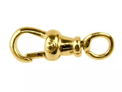 9ct Yellow Gold Albert Swivel Jewellery Connector With Open Jump Ring Jewellery • £59.70