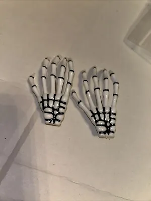 Skeleton Hand Hair Clips Gothic Emo Punk Style Halloween Costume Bones Skeleton • $7.64