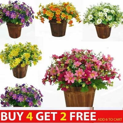 28 Heads Silk Artificial Fake Flowers  Daisy Bunch Bouquet Home Wedding Decor • £2.49