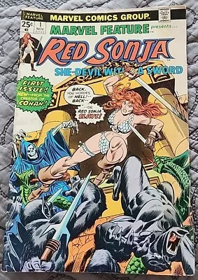MARVEL FEATURE PRESENTS RED SONJA #1 Marvel Comics She-Devil With A Sword Bronze • $28.99