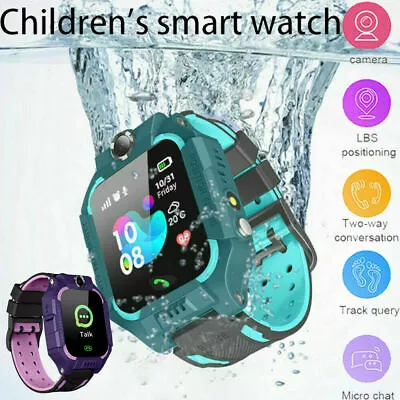 $21.99 • Buy Kids Tracker Smart Watch Phone GSM SIM Alarm Camera SOS Call For Boys Girls Gift