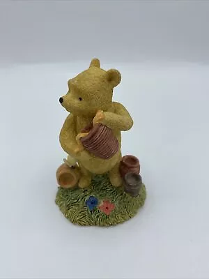 Disney Border Art Classic Pooh - Pooh Eating Hunny Figurine AI339 • $18.59