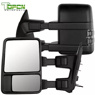 Mirrors For 08-16 F250 F350 F450 F550 Super Duty Towing Power Heated Signal Pair • $106.99