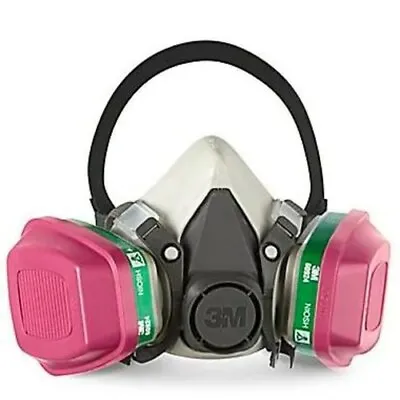 3M 6300 Half Face Respirator Facepiece 2 60924 Ammonia Methlamine P100 Filter LG • $40.95