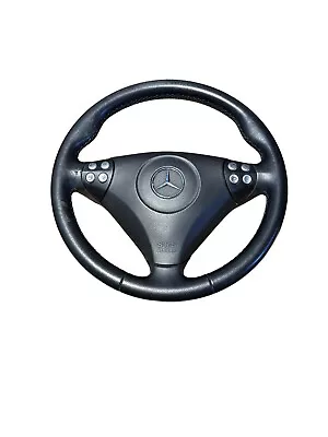 02-05 Mercede W203 C230 C320 Coupe Steering Wheel Black 2034602503 OEM • $199.99