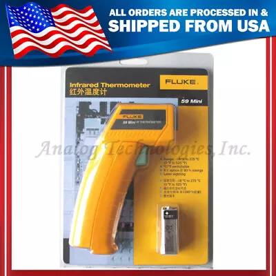 True NEW Fluke 59 F59 Mini Handheld Laser IR Infrared Thermometer Gun -18~275C • $68.99