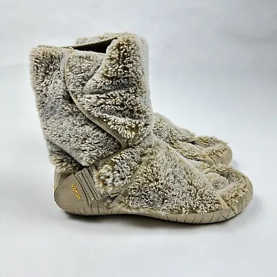 Vibram Furoshiki Wrapping Sole Lapland Shoes Vegan Shearling Womens US 5.5-6.5 • $74.99