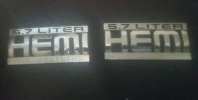 2003-2005 Dodge Ram Hemi Magnum 5.7 Liter Nameplate Emblem Badge 55077661AA OEM • $20