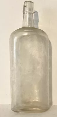 Antique Whisky/Medicine Bottle Clear Glass - 9  • $14.99