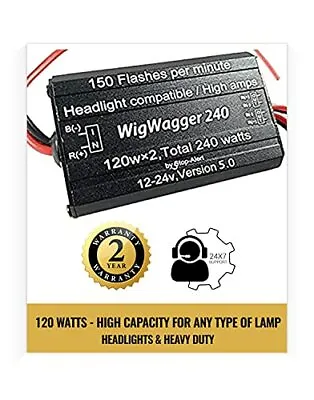 WIgWagger 240 Wig Wag Headlight Flasher LED Strobe Controller Relay Cars Trucks  • $39.93