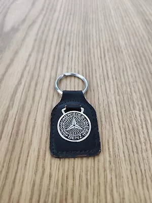 Vintage Mercedes Benz Leather Key Chain Fob Ring Keychain Keyfob NOS • $13