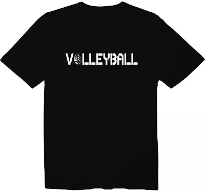 Volleyball Life Sports Team Funny Unisex Man Women Crew Neck Graphic Tee T-Shirt • $16.14