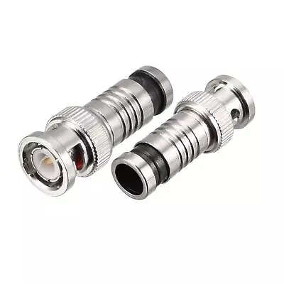 £90.15 • Buy 100 Pcs BNC Male Compression Connector RG6 Coaxial Cab1e CCTV Camera