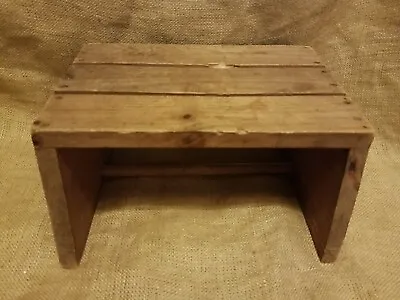 Vintage Wooden Step Stool 12  X 6.5  • $42