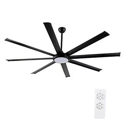  80  Ceiling Fan With Lights And Remote Control 80  W/ 3 Downrod Matte Black • $542.38