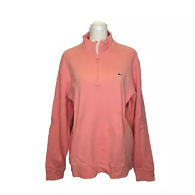 Vineyard Vines Pink Half Zip Sweatshirt | M • $22.50