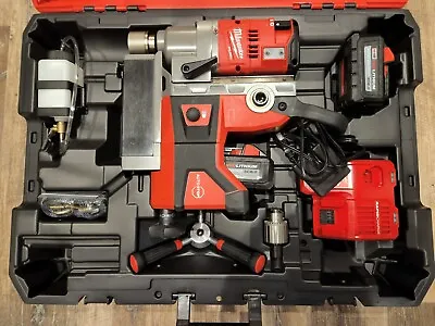 Milwaukee M18 FUEL 1-1/2  Lineman Magnetic Drill High Demand - Red (Kit With... • $2400