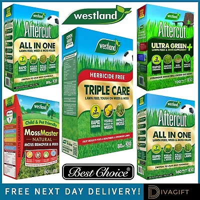 Westland Aftercut All In One Lawn Feed Weed Moss Master Killer Triple Care New • £26.99