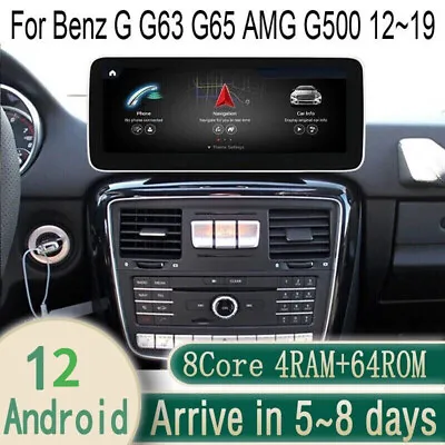 12.3  Android Navigation Car GPS Stereo For Mercedes Benz G G63 G65 4+64G • $520